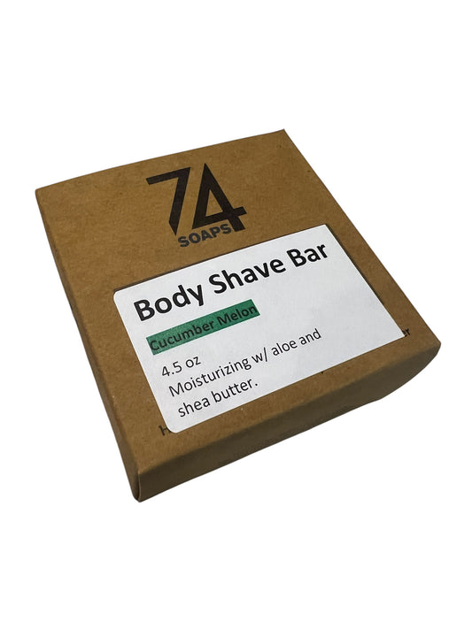 BODY SHAVE BAR w/ Aloe and Shea Butter - Cucumber Melon