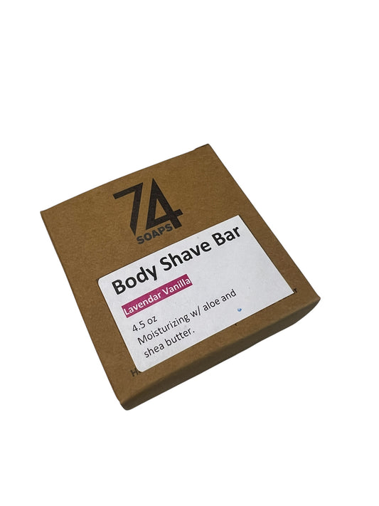 BODY SHAVE BAR w/ Aloe and Shea Butter - Lavender and Vanilla