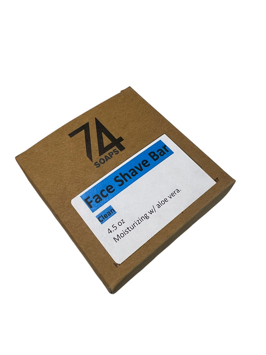 FACE SHAVE BAR w/ Aloe - Clean (unscented)